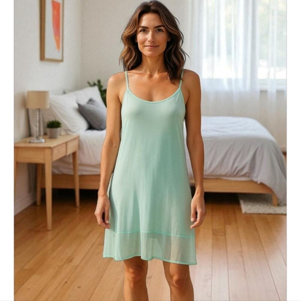 Tribal Lightweight Spaghetti Strap Lining with Sheer Hem Size S